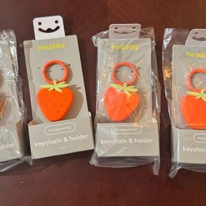 Heyday Orange Strawberry Keychain & Holder